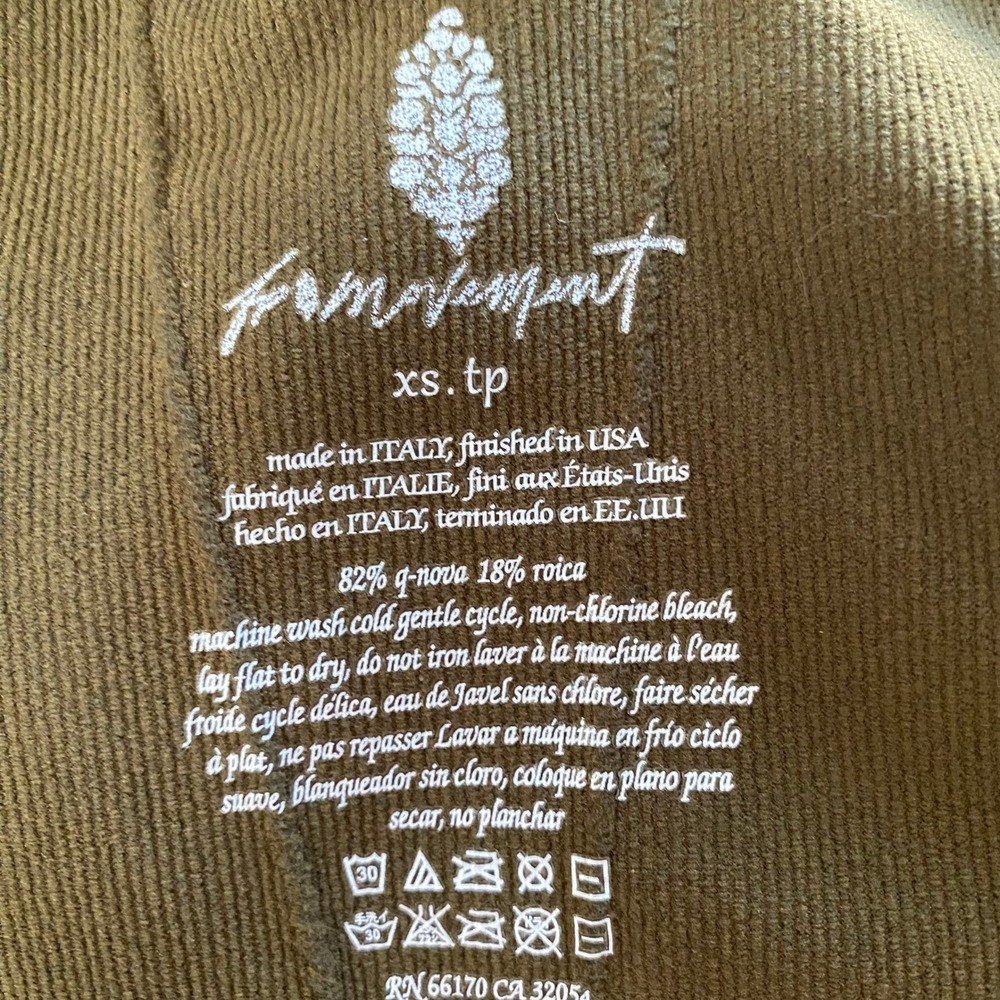 New Free People Movement Stay With Me Cami Olive Green XS‎ - Picture 5 of 5